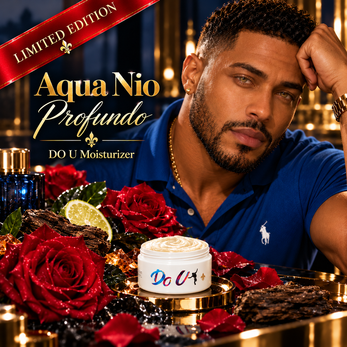 DO U Vaseluxe Aqua Nio Profundo Body Moisturizer with Shea Butter, 4 oz (113 g)