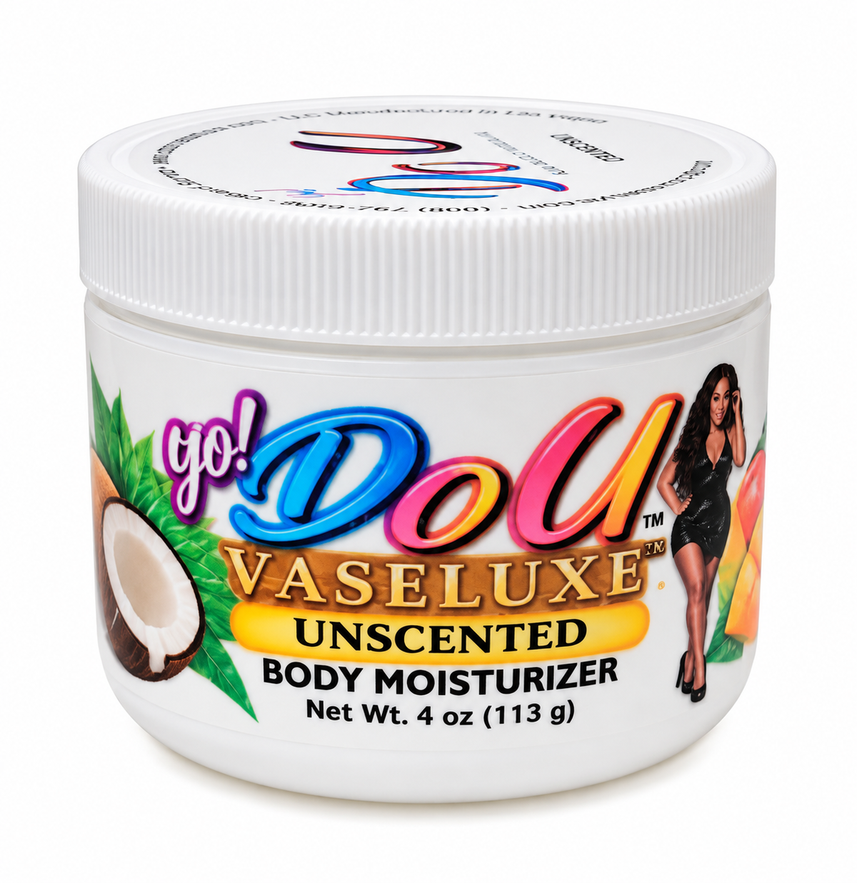 DO U Vaseluxe Aqua Nio Profundo Body Moisturizer with Shea Butter, 4 oz (113 g)