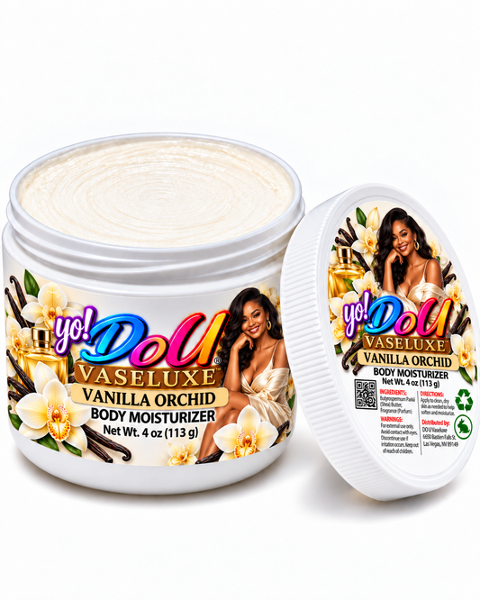 DO U Vaseluxe Vanilla Orchid Body Moisturizer with Shea Butter, 4 oz (113 g)